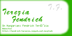 terezia fendrich business card